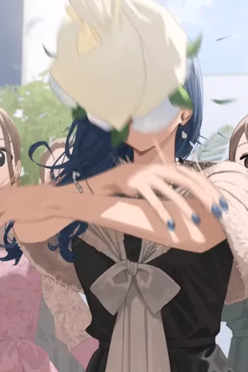 "Catching" the bride's bouquet | Reina Kisaragi