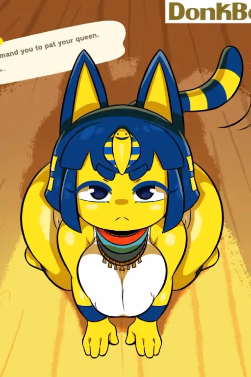 Ankha was back on her BS again (Animal Crossing)