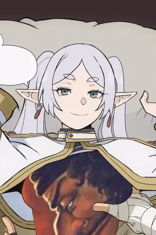 Frieren, an elf woman who will teach you about   before your date with Fern !