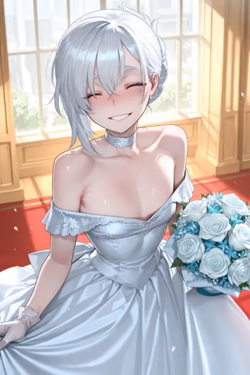 You just married, and your wife... He's trying to run