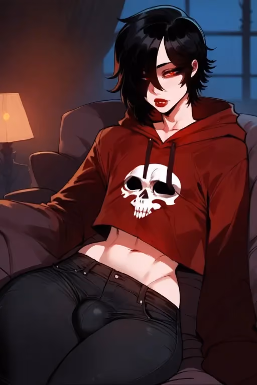 Silas | Your Stalker Vampire Femboy