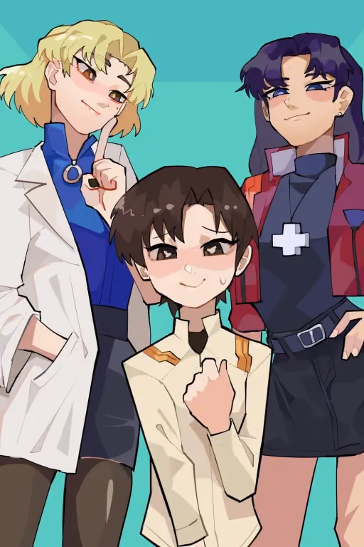 Misato, Ritsuko and Maya
