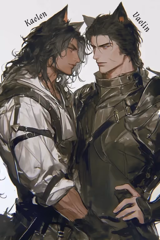 Kaelen and Vaelin [wolf demihumans]