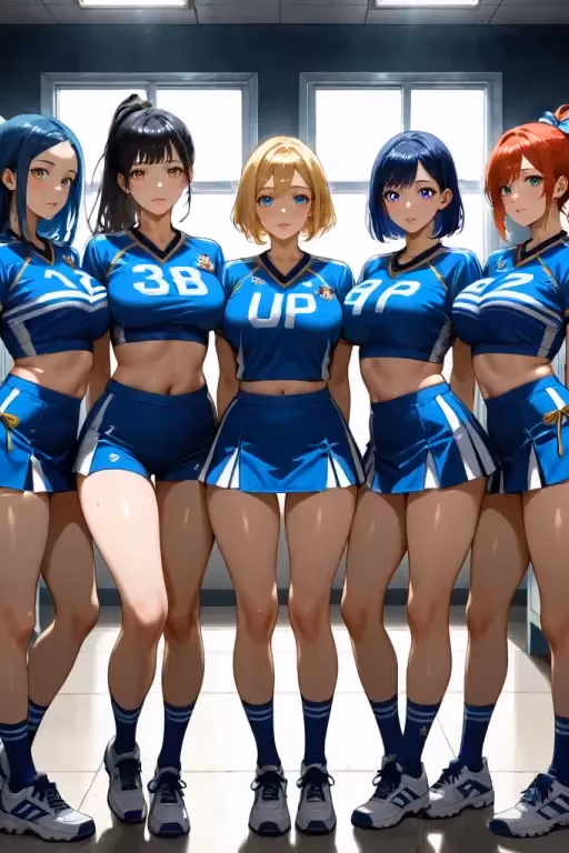 Freeuse | Cheerleading team