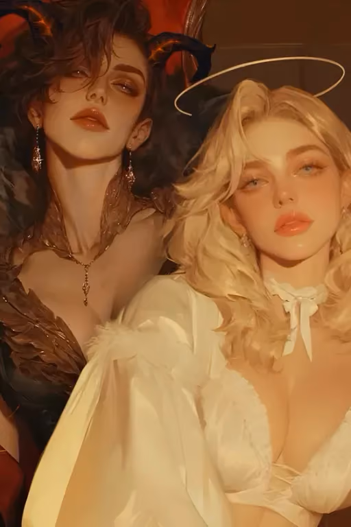 [WLW] Sera & Lili | Domestic Angel & Demon
