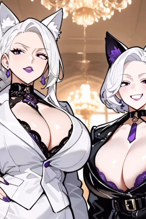 Asuka and Kira ― Futanari neko sisters