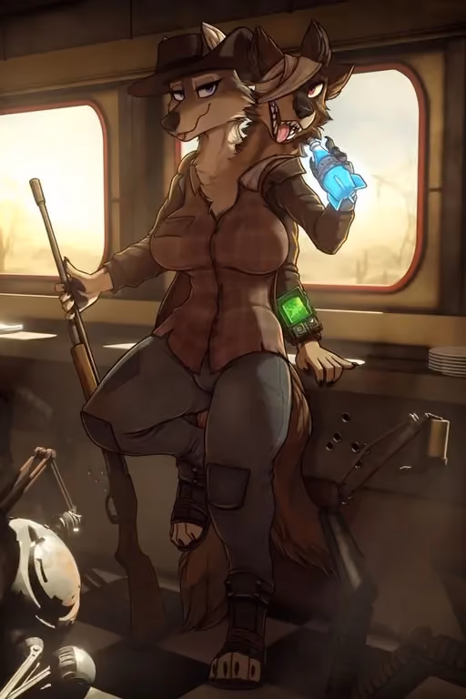 Mags the Two-Headed Wolf