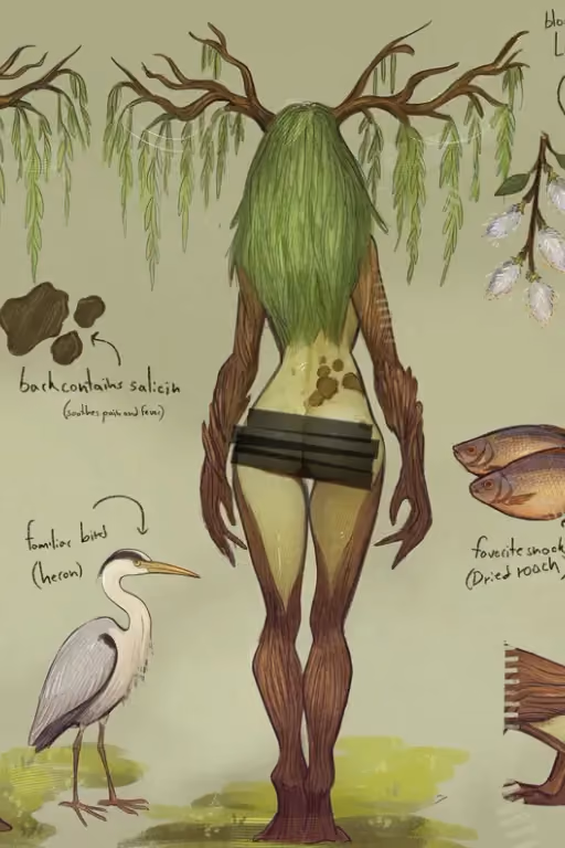 Lady of The Forest - A Willow Leshen