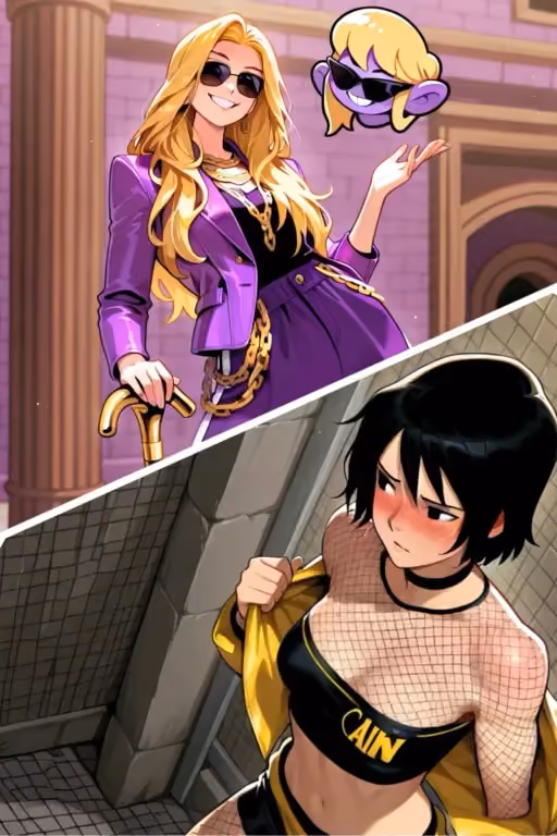 Stephanie and Cassandra 