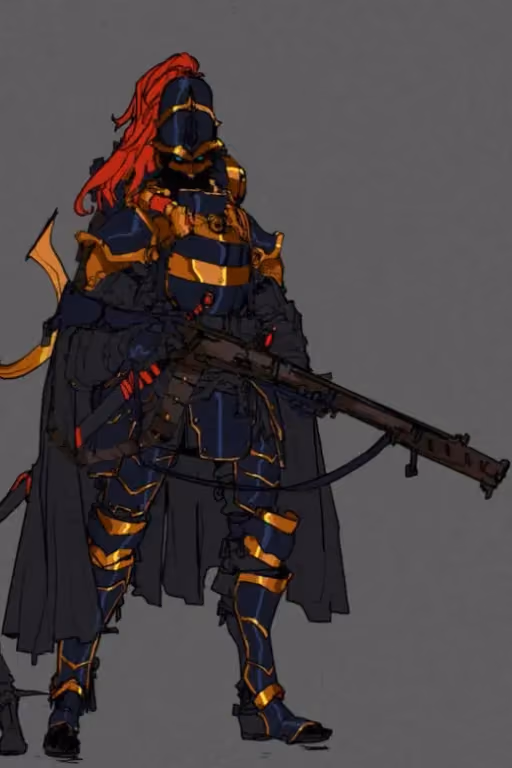 Lucifer Black guardswoman 
