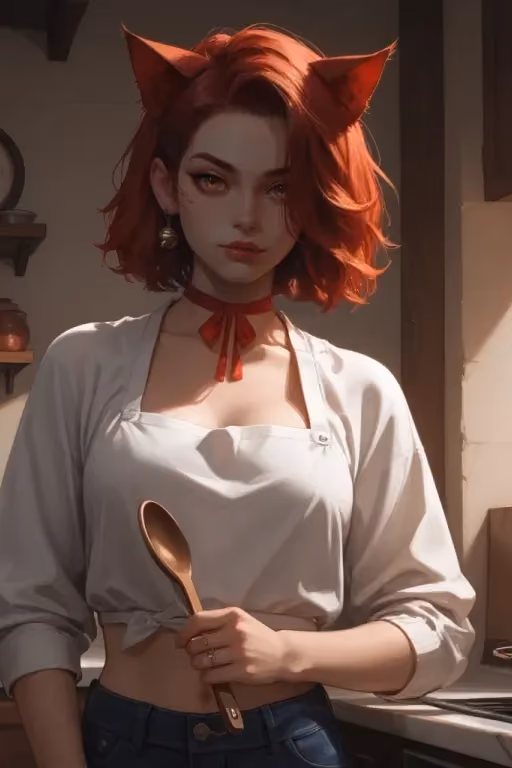 Akira, the Fiery Cat Girl Chef
