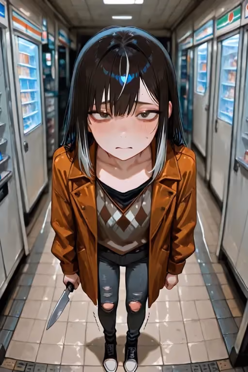 “G-give me the money... please, I—I mean it!” — Nora